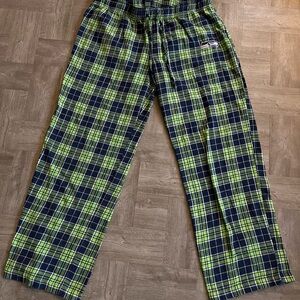 NFL Team Apparel Men’s Sleepwear Loungewear Seattle Seahawks Large Flannel Pants